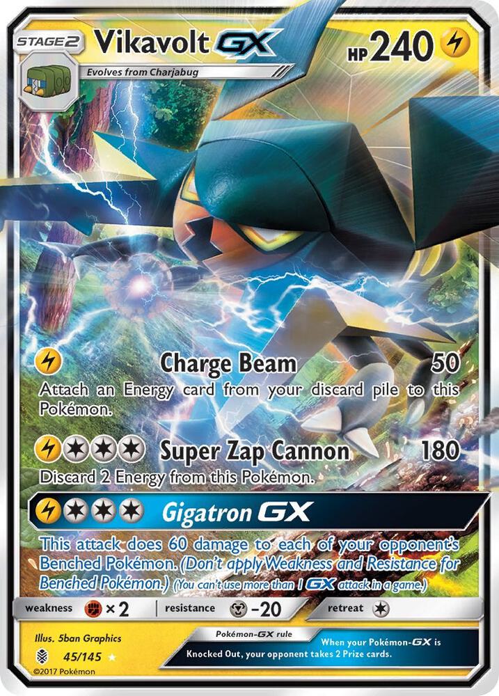 Vikavolt GX 45/145 (SM - Guardians Rising) - Holofoil
