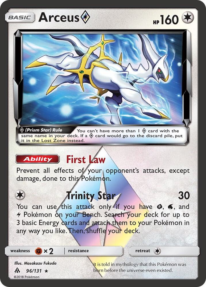 Arceus Prism Star 96/131 (SM - Forbidden Light) - Holofoil