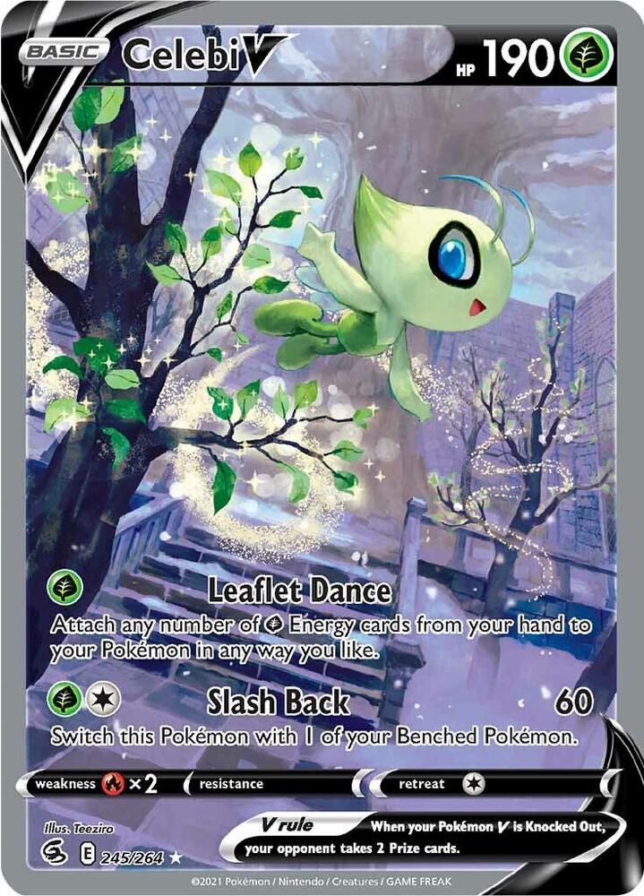 Celebi V 245/264 (SWSH08: Fusion Strike) - Holofoil
