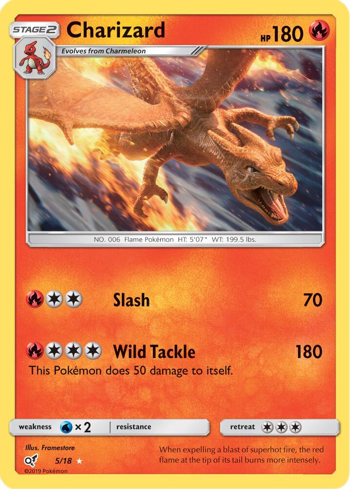 Charizard 5/18 (Detective Pikachu) - Holofoil