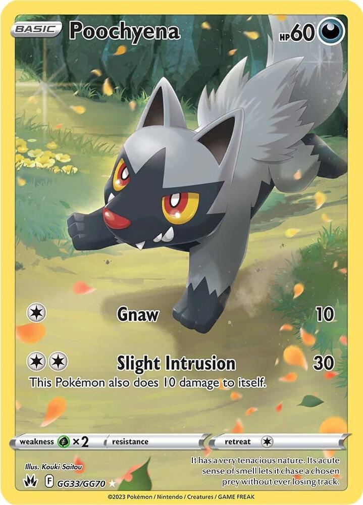 Poochyena GG33/GG70 (Crown Zenith: Galarian Gallery) - Holofoil