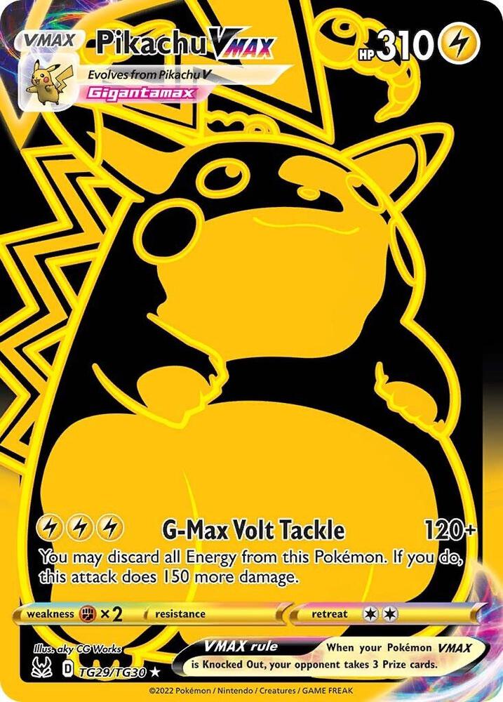 Pikachu VMAX Secret TG29/TG30 (SWSH11: Lost Origin Trainer Gallery) - Holofoil
