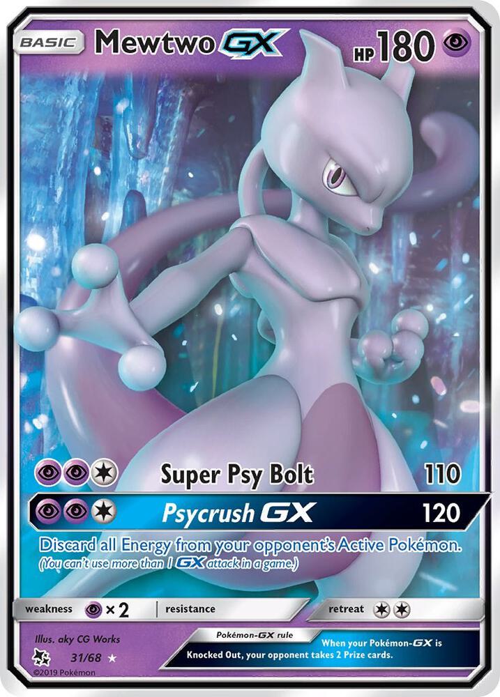 Mewtwo GX 31/68 (Hidden Fates) - Holofoil