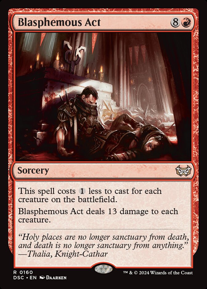 Blasphemous Act 160/40 (Commander: Duskmourn: House of Horror)