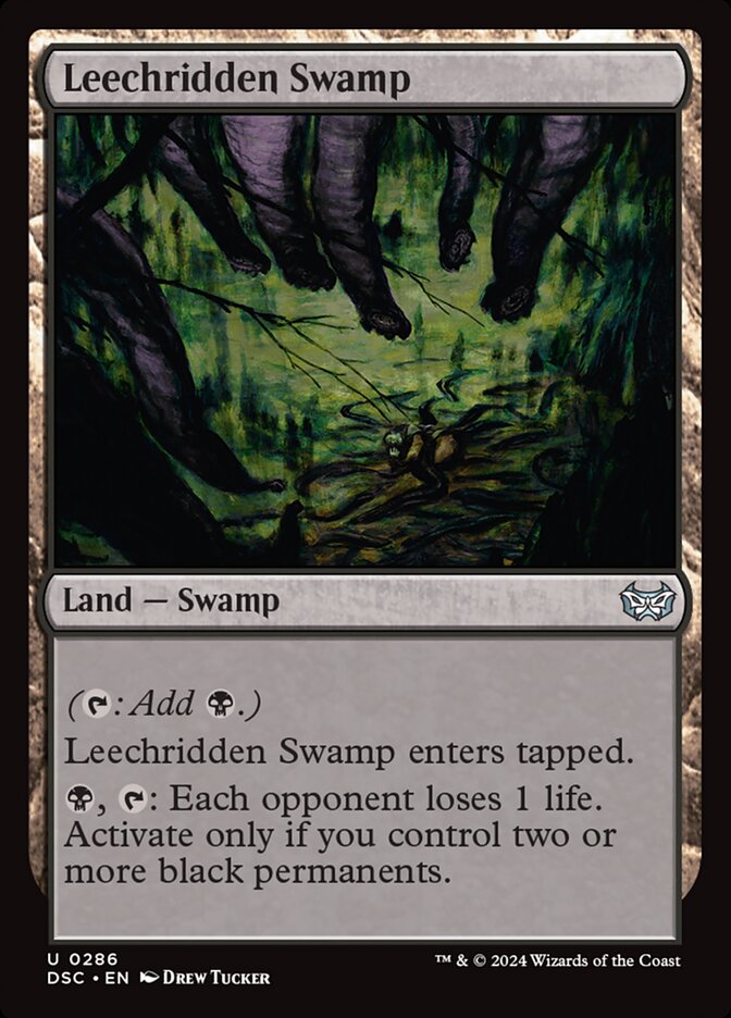 Leechridden Swamp 286/40 (Commander: Duskmourn: House of Horror)