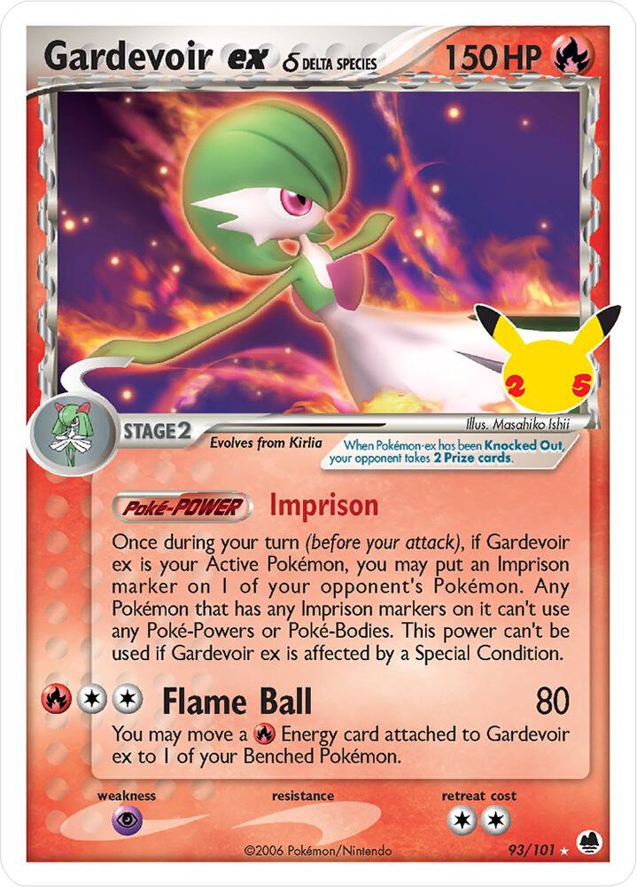 Gardevoir ex Delta Species 93/101 (Celebrations: Classic Collection) - Holofoil