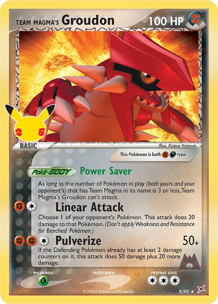 Team Magma's Groudon 9/95 (Celebrations: Classic Collection) - Holofoil