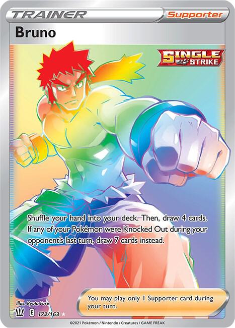Bruno Secret 172/163 (SWSH05: Battle Styles) - Holofoil