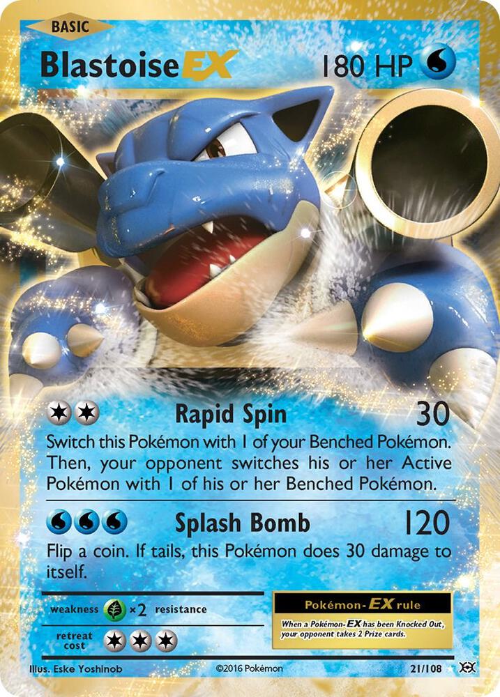 Blastoise EX 21/108 (XY - Evolutions) - Holofoil