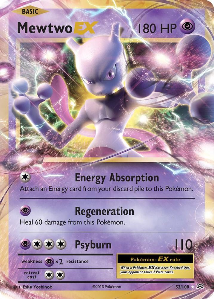 Mewtwo EX 52/108 (XY - Evolutions) - Holofoil