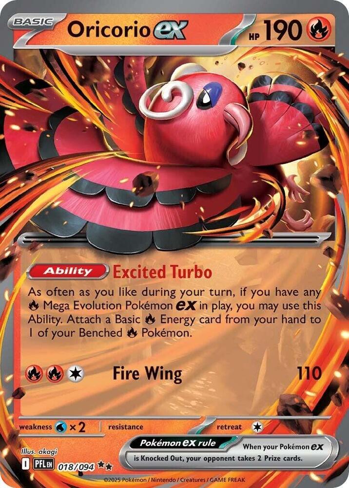 Oricorio ex 018/094 (ME02: Phantasmal Flames) - Holofoil