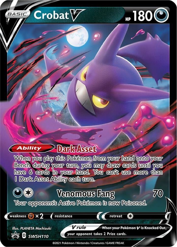 Crobat V SWSH110 (SWSH: Sword & Shield Promo Cards) - Holofoil
