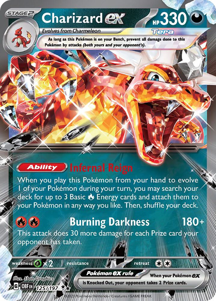 Charizard ex 125/197 (SV03: Obsidian Flames) - Holofoil