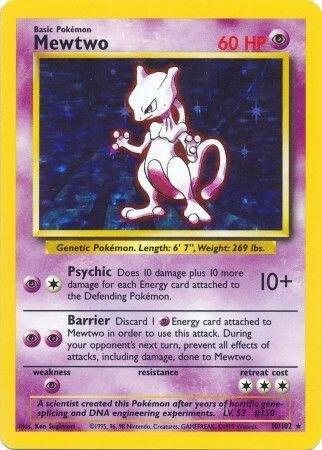 Mewtwo 010/102 (Base Set) - Unlimited Holofoil
