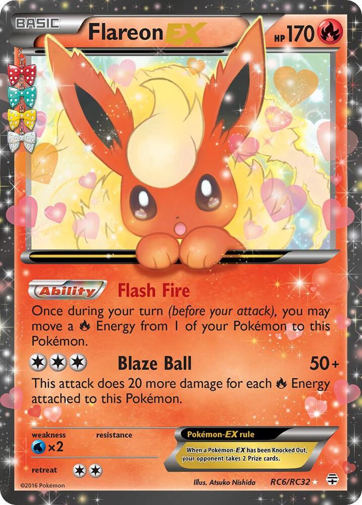 Flareon EX RC6/RC32 (Generations: Radiant Collection) - Holofoil