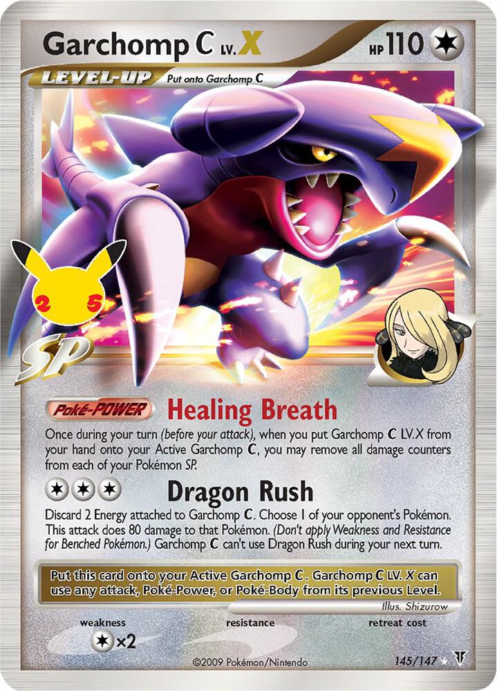 Garchomp C Lv.X 145/147 (Celebrations: Classic Collection) - Holofoil