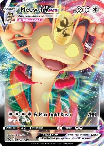 Meowth VMAX SWSH005 (SWSH: Sword & Shield Promo Cards) - Holofoil