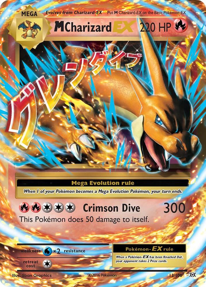 M Charizard EX 13/108 (XY - Evolutions) - Holofoil