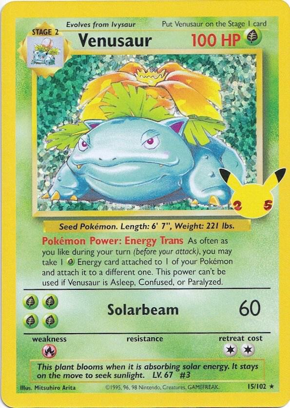 Venusaur 15/102 (Celebrations: Classic Collection) - Holofoil