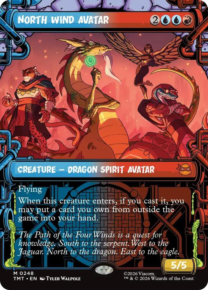 North Wind Avatar 248/190 (Teenage Mutant Ninja Turtles) - Showcase Foil