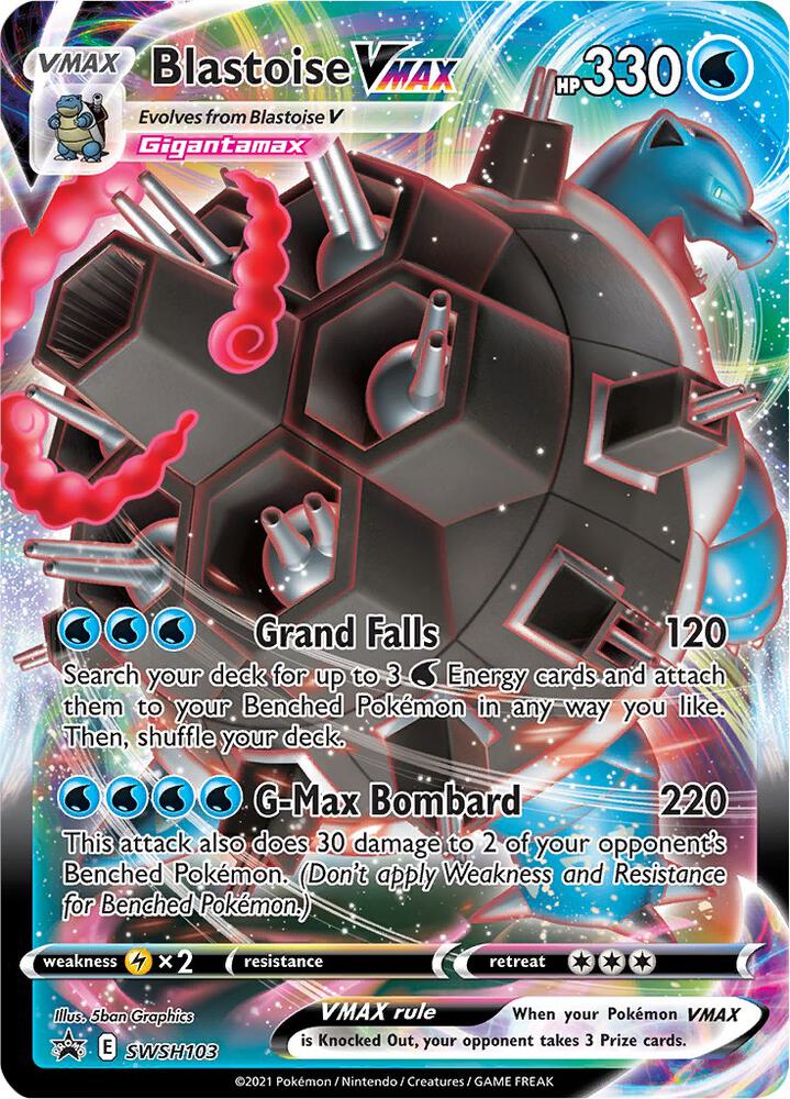Blastoise VMAX SWSH103 (SWSH: Sword & Shield Promo Cards) - Holofoil