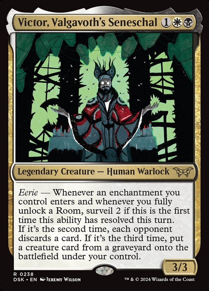 Victor, Valgavoth's Seneschal 238 (Duskmourn: House of Horror) - Foil