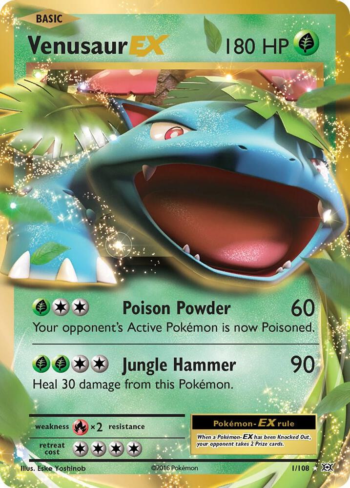 Venusaur EX 1/108 (XY - Evolutions) - Holofoil