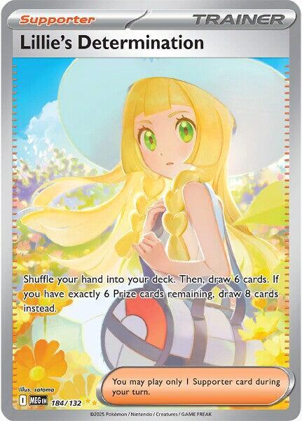 Lillie's Determination 184/132 (ME01: Mega Evolution) - Holofoil