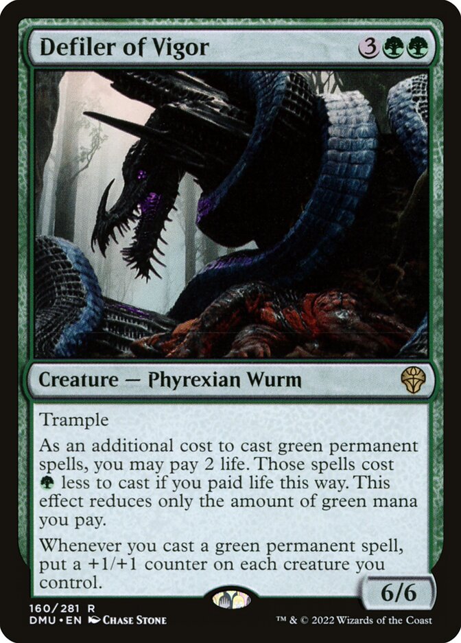 Defiler of Vigor 160 (Dominaria United)