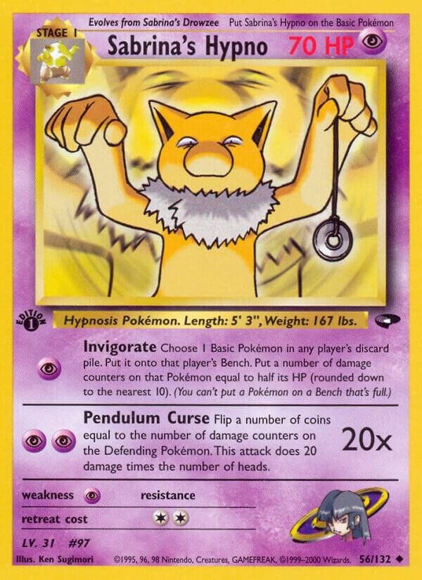 Sabrina's Hypno 056/132 (Gym Challenge) - 1st Edition