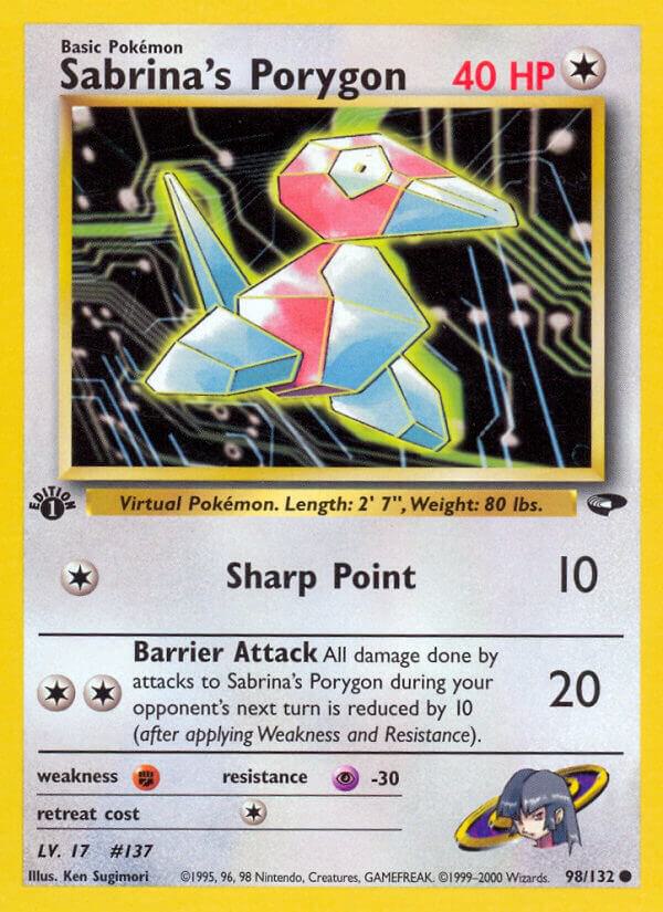 Sabrina's Porygon 098/132 (Gym Challenge) - 1st Edition