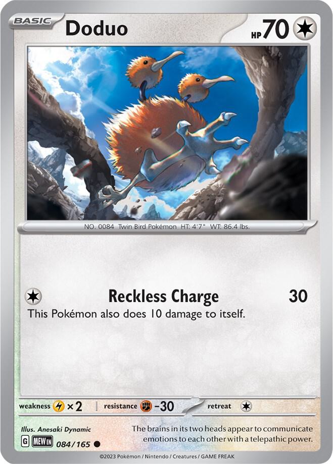 Doduo 084/165 (SV: Scarlet & Violet 151)