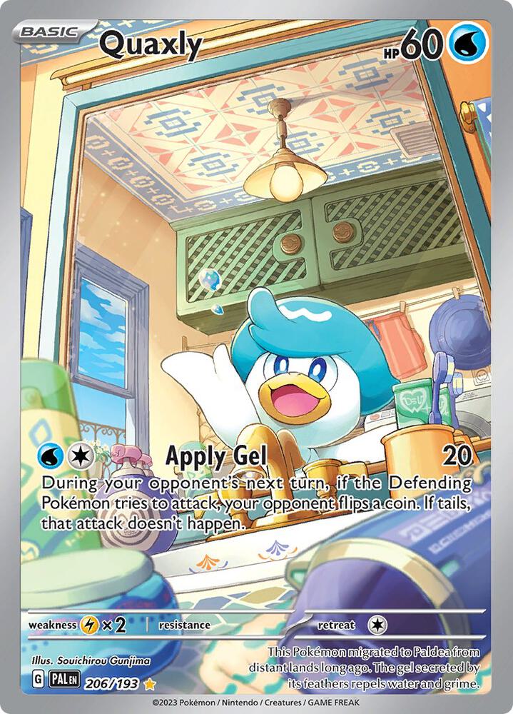 Quaxly 206/193 (SV02: Paldea Evolved) - Holofoil