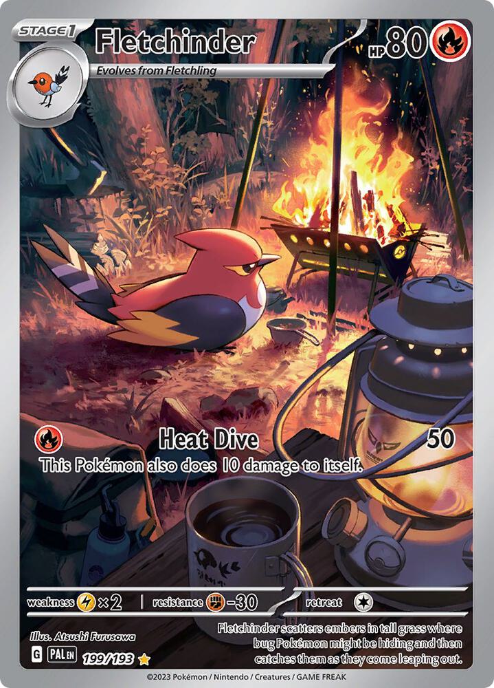 Fletchinder 199/193 (SV02: Paldea Evolved) - Holofoil