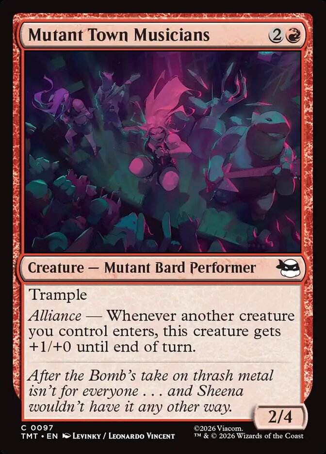 Mutant Town Musicians 97/190 (Teenage Mutant Ninja Turtles) - Foil