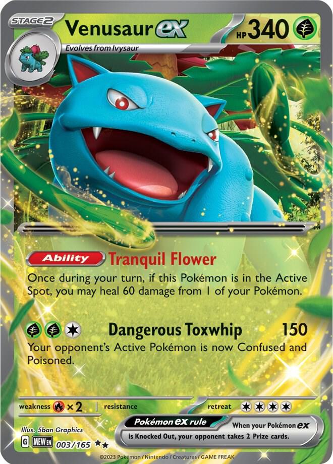 Venusaur ex 003/165 (SV: Scarlet & Violet 151) - Holofoil