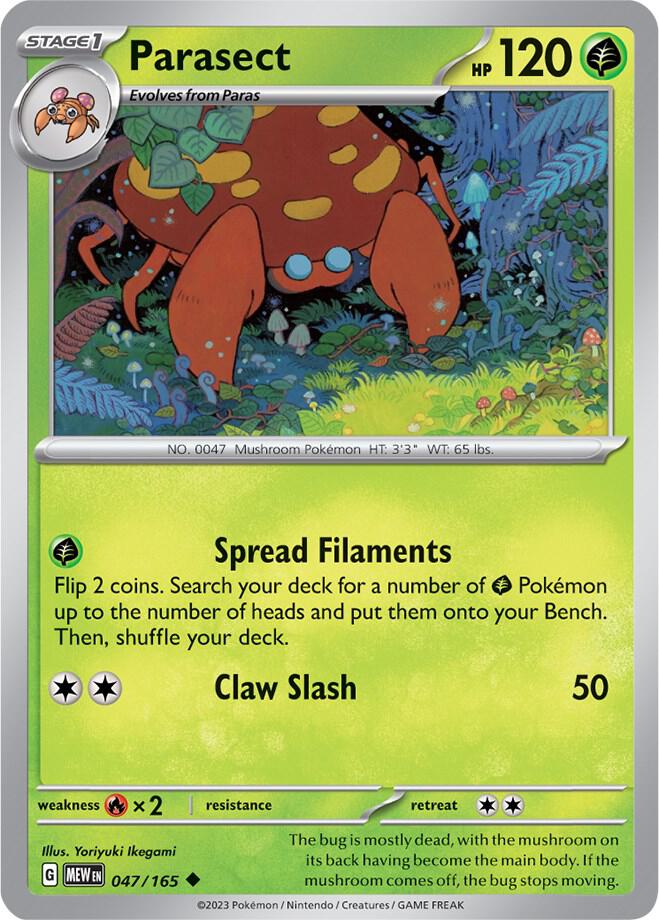 Parasect 047/165 (SV: Scarlet & Violet 151)