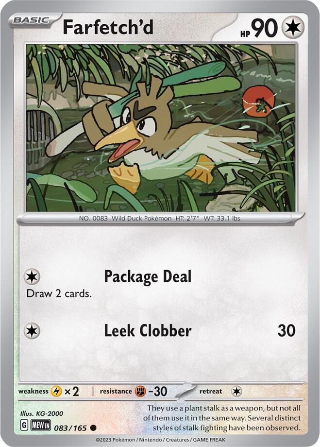 Farfetch'd 083/165 (SV: Scarlet & Violet 151)