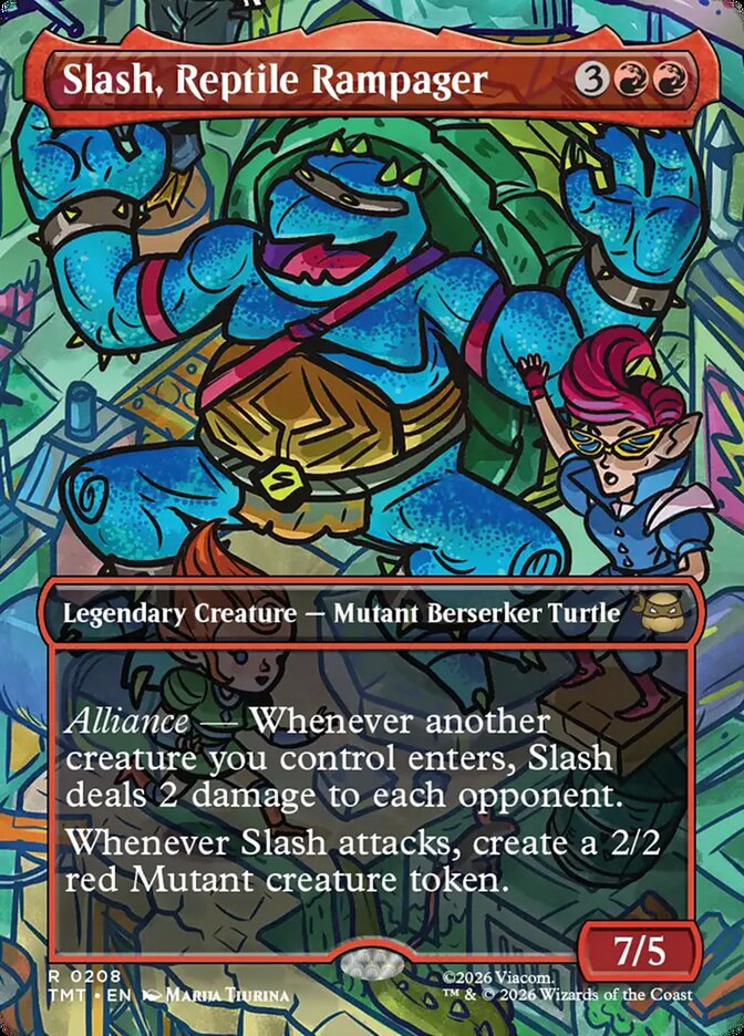 Slash, Reptile Rampager 208 (Teenage Mutant Ninja Turtles) - Borderless Foil
