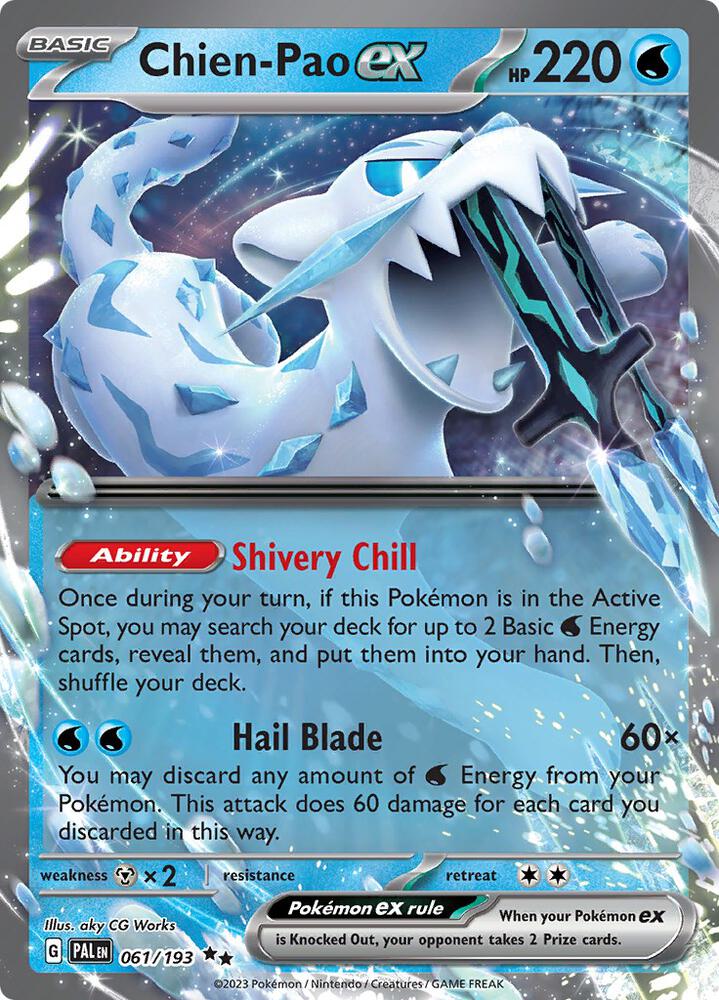 Chien-Pao ex 061/193 (SV02: Paldea Evolved) - Holofoil