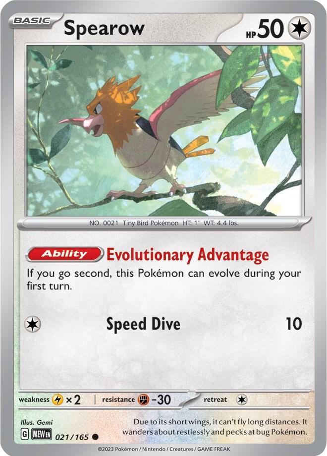 Spearow 021/165 (SV: Scarlet & Violet 151)