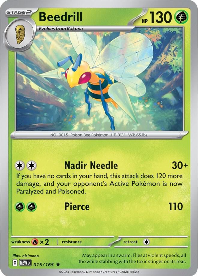 Beedrill 015/165 (SV: Scarlet & Violet 151) - Holofoil