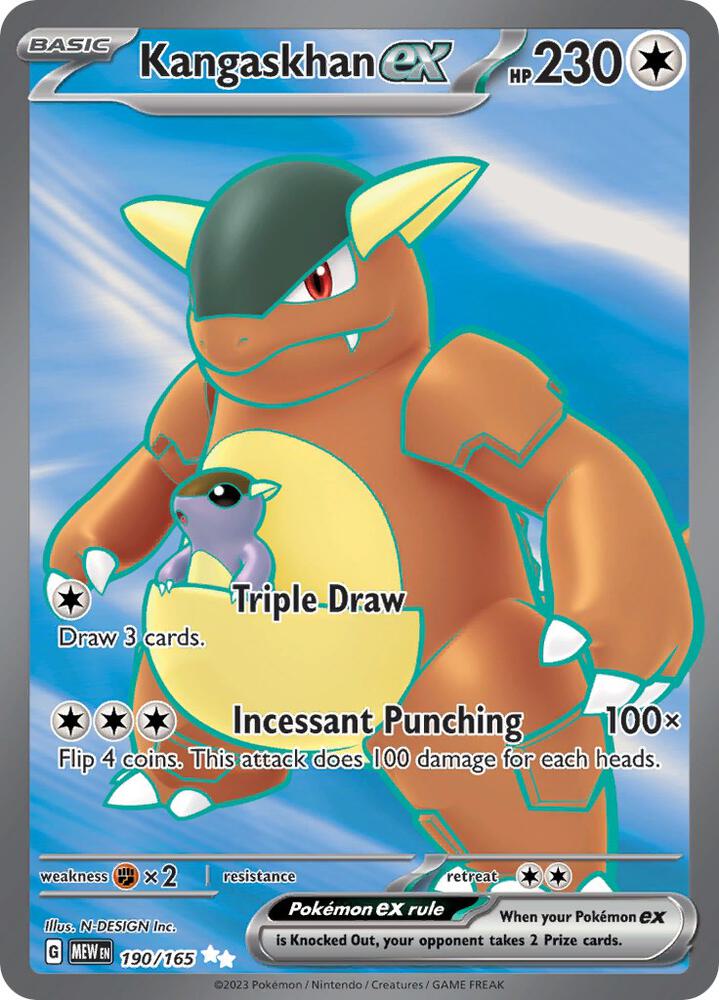 Kangaskhan ex 190/165 (SV: Scarlet & Violet 151) - Holofoil