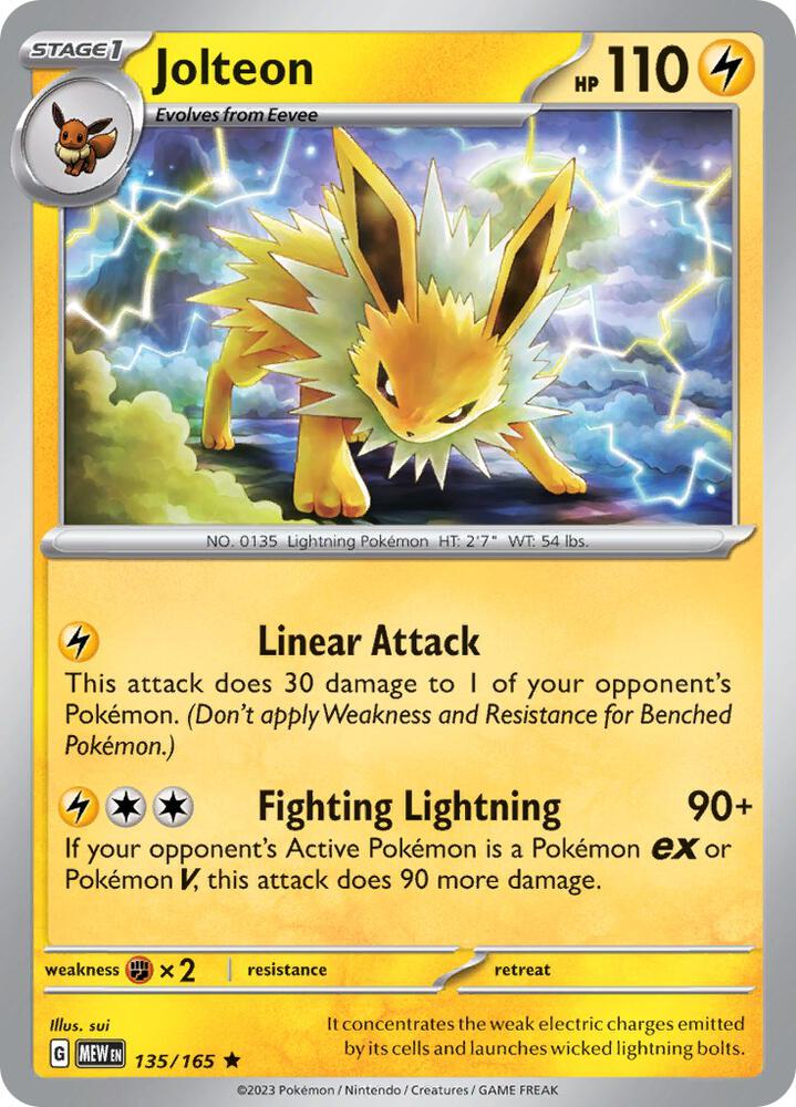 Jolteon 135/165 (SV: Scarlet & Violet 151) - Holofoil