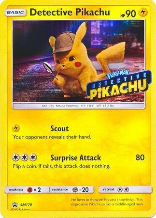 Detective Pikachu Stamped SM170 (SM Promos) - Holofoil