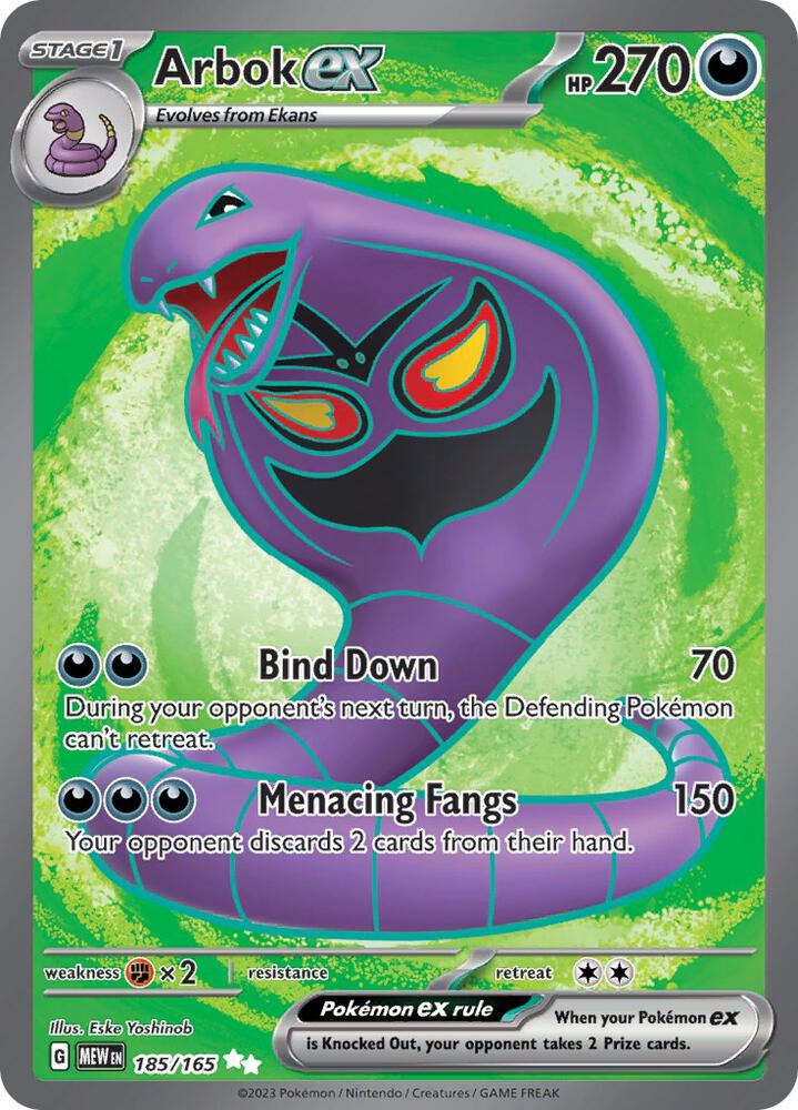 Arbok ex 185/165 (SV: Scarlet & Violet 151) - Holofoil