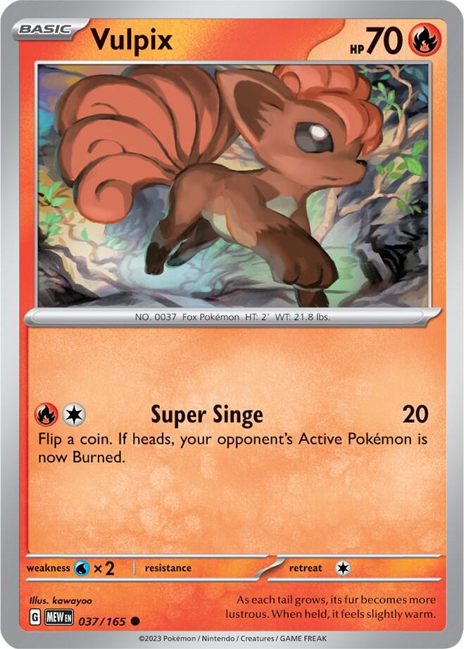 Vulpix 037/165 (SV: Scarlet & Violet 151)