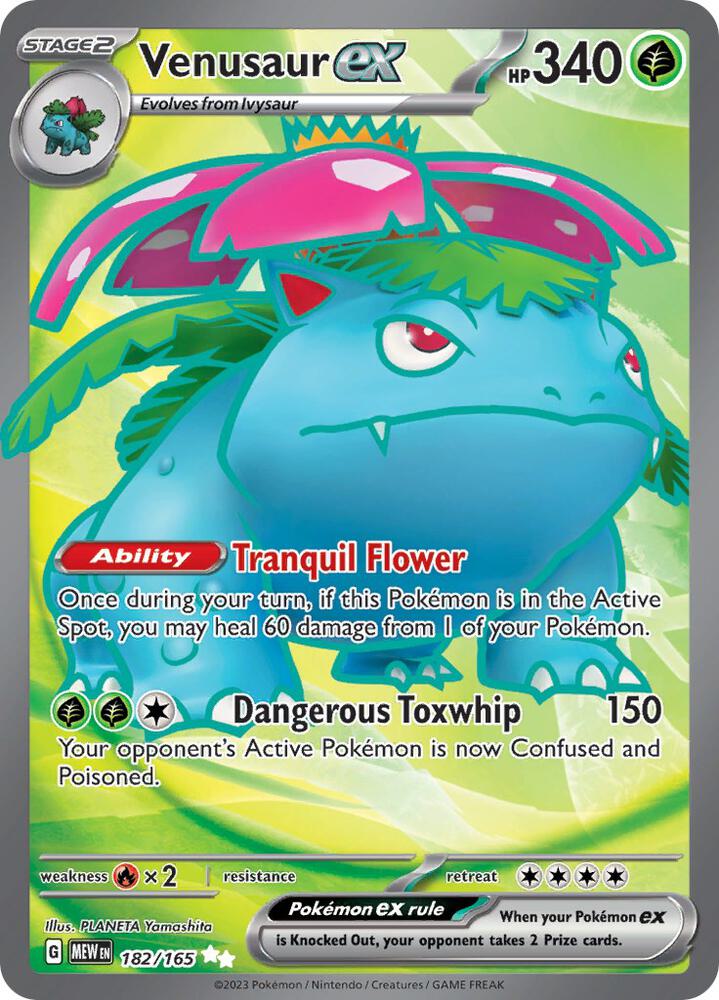 Venusaur ex 182/165 (SV: Scarlet & Violet 151) - Holofoil