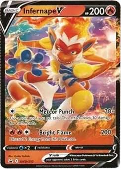 Infernape V SWSH252 (SWSH: Sword & Shield Promo Cards) - Holofoil