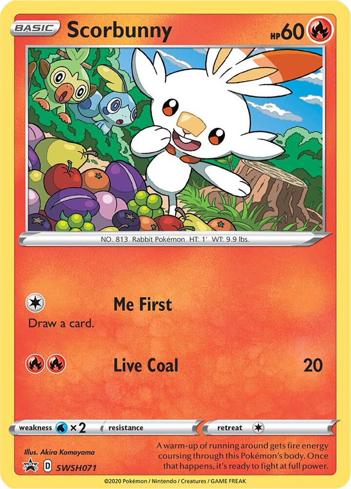 Scorbunny SWSH071 (SWSH: Sword & Shield Promo Cards) - Holofoil